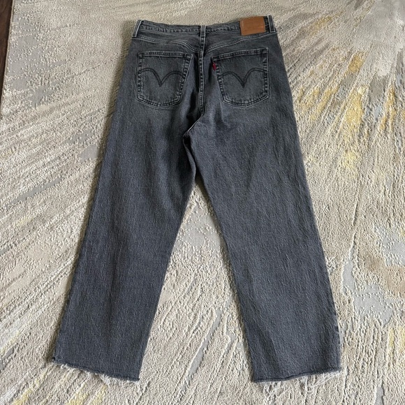 Levi’s jeans premium ribcage straight ankle high rise black button fly 31 - Picture 12 of 15